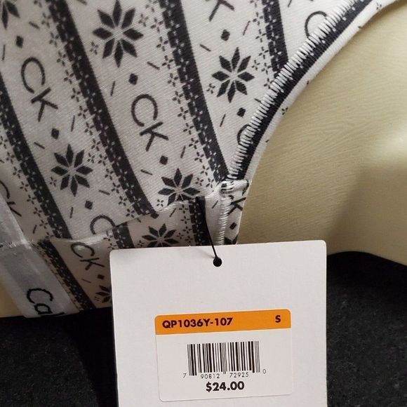 Calvin Klein Cotton Unlined Bralette - Size Small  -  NWT - Picture 3 of 5